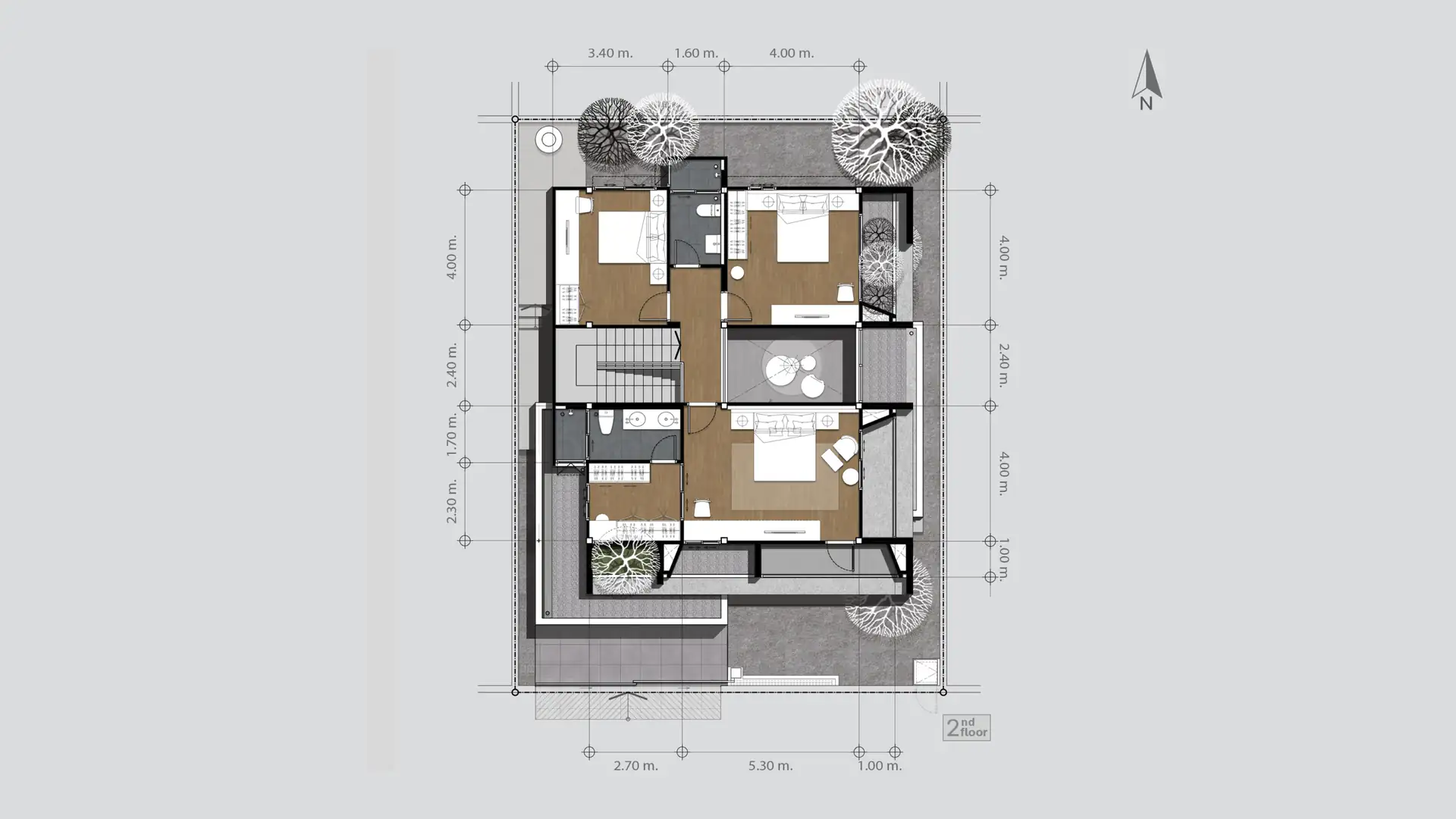 ผังบ้าน Series C ชั้น 2